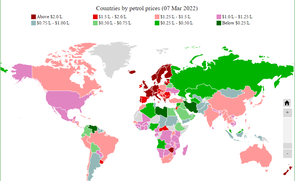 Top 10 Countries With The Cheapest Gas Price & They Are Truly Dreamlands