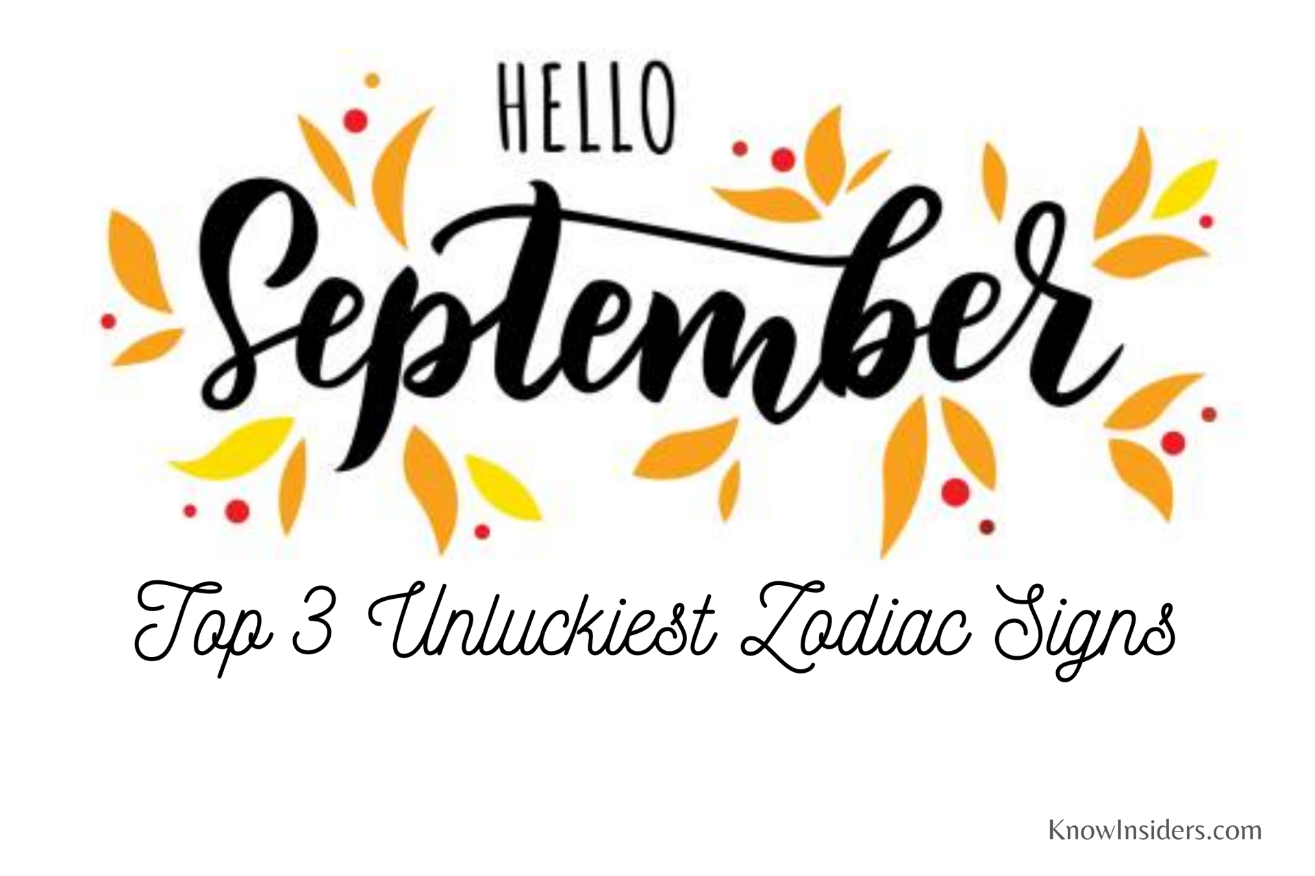 Top 3 Unluckiest Zodiac Signs in September