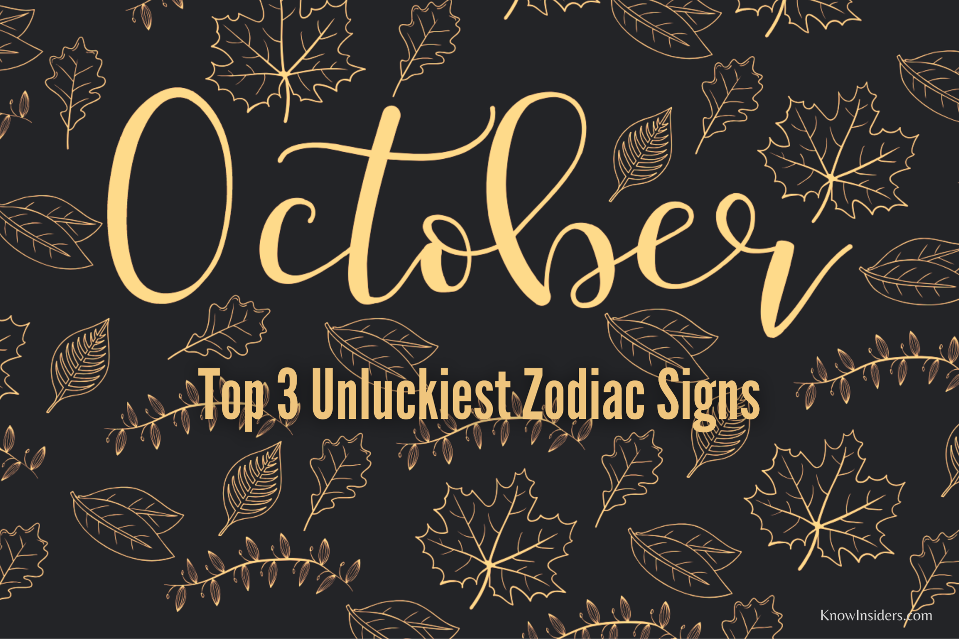 Top 3 Unluckiest Zodiac Signs in October