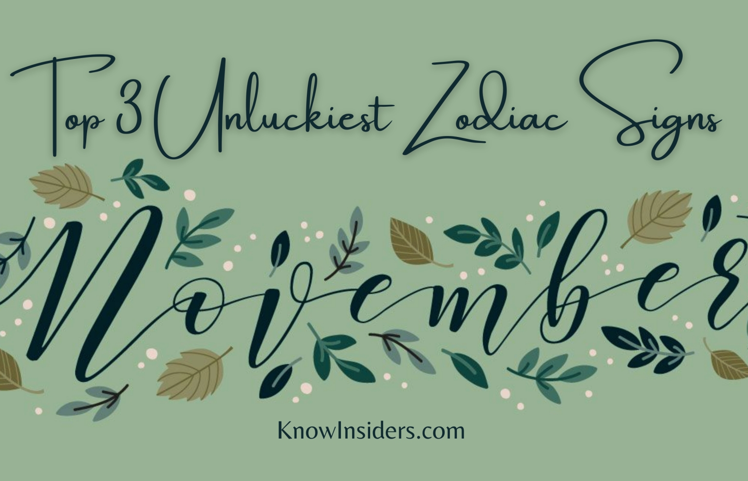 These 3 Unlucky Zodiac Signs in November 2023, According to Astrology