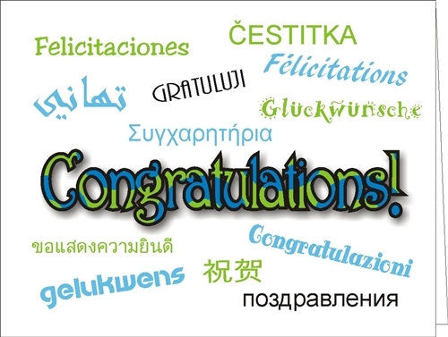 1750 congratulations in defferent languages