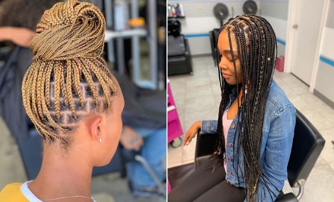 8. 10 Must-Try Knotless Braid Hairstyles for Natural Hair - wide 2
