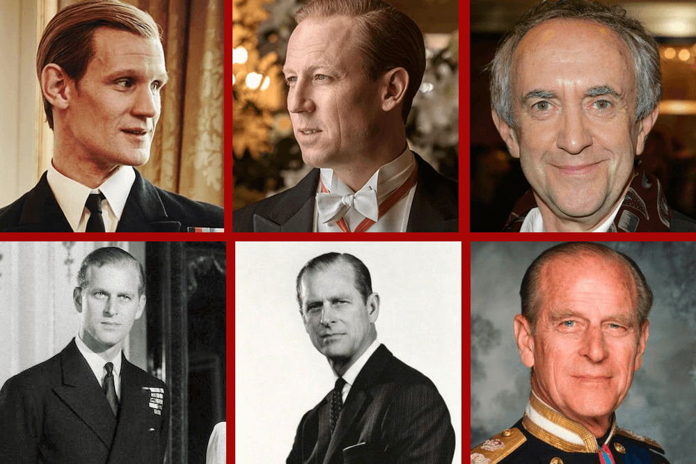 Jonathan Pryce (top right) will be the third lead actor to portray Prince Philip, Duke of Edinburgh in The Crown.