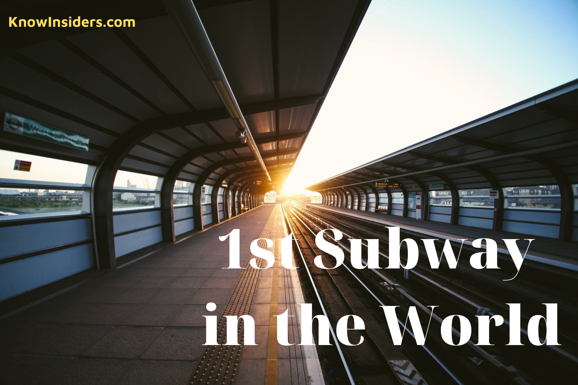 what was the first subway in the world