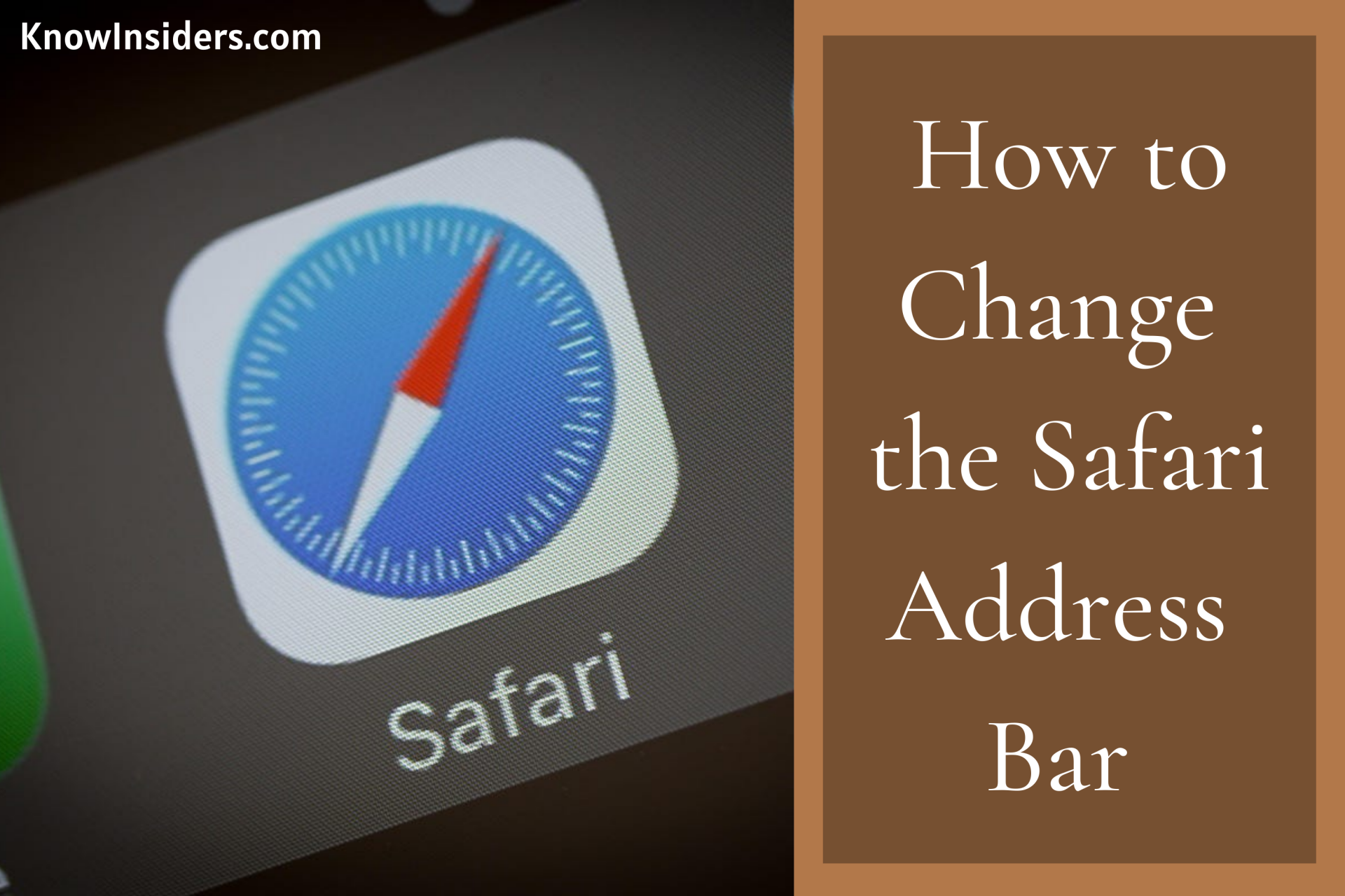 How to Change the Safari Address Bar on iPhone