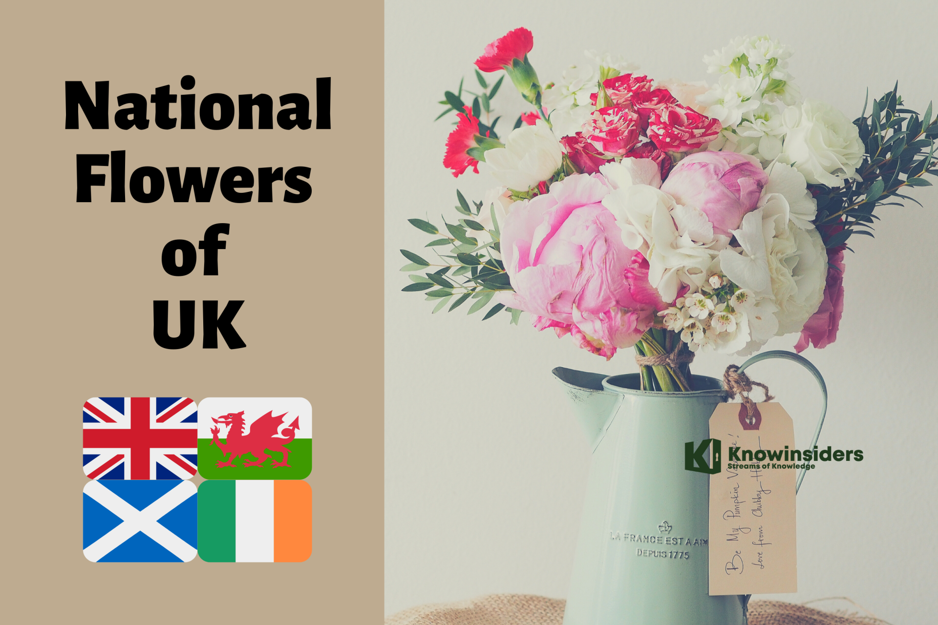 What are the National Flowers of UK?