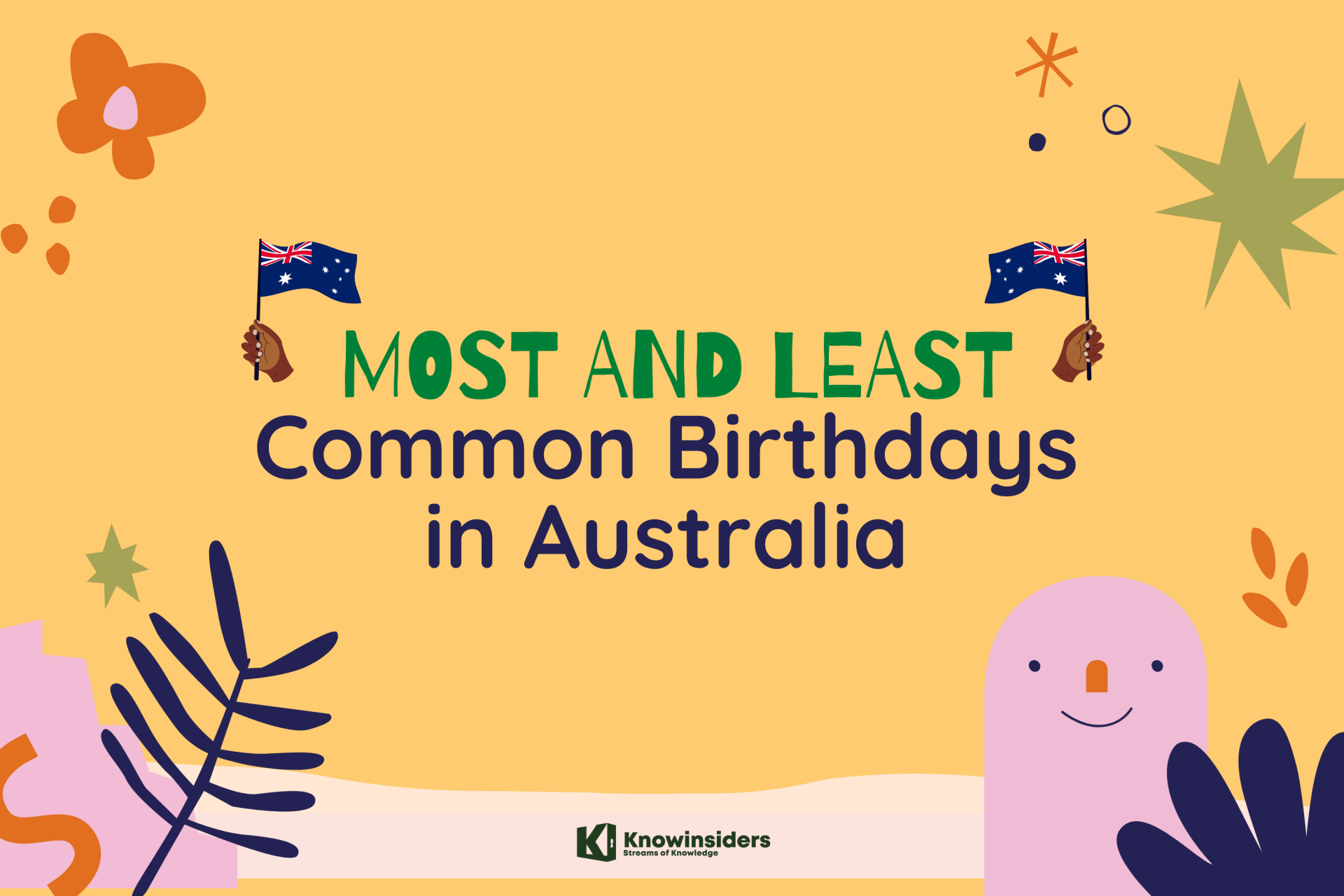 The Most and Least Common Birthdays for Australian Today