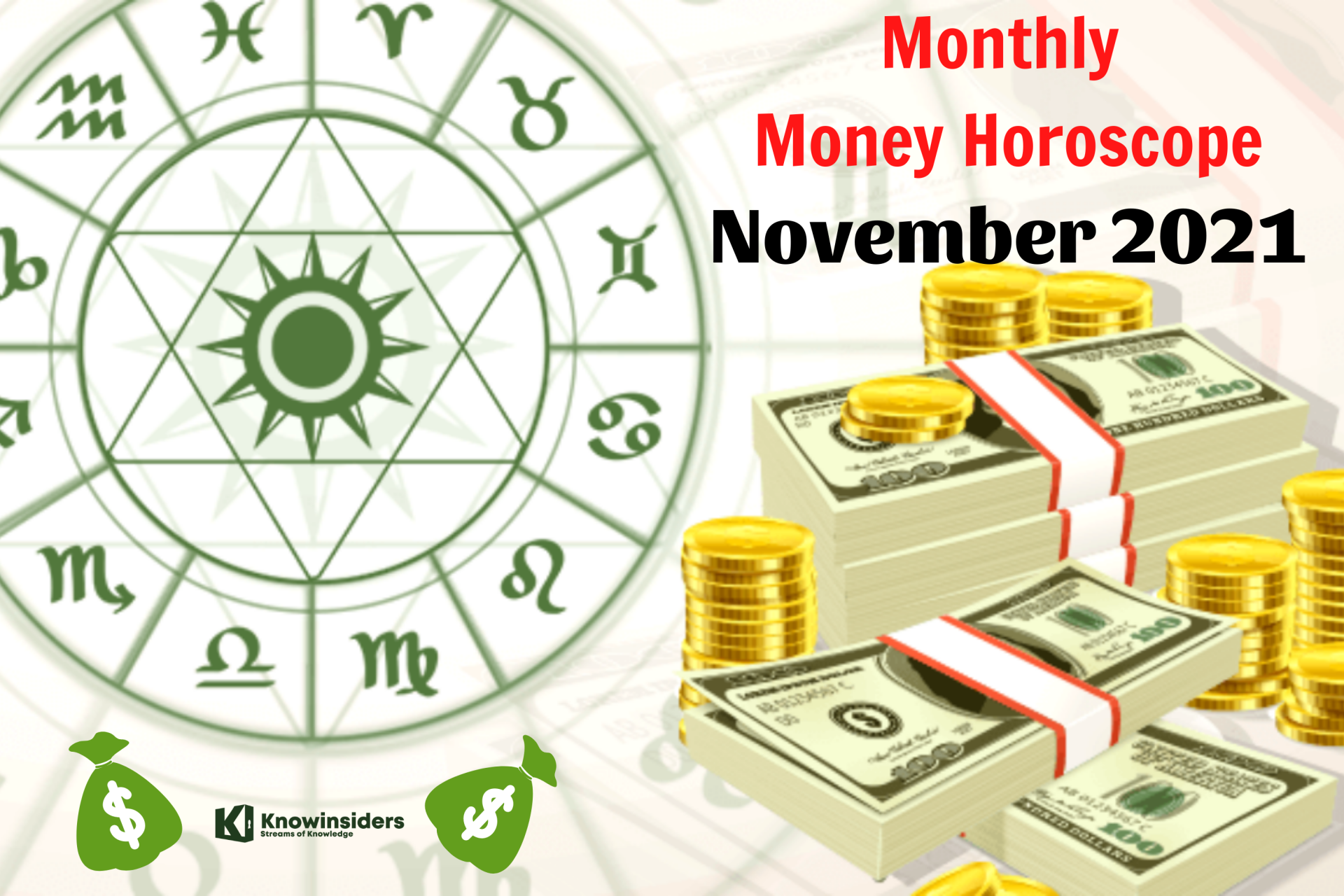 MONEY Horoscope of 12 Zodiac Signs in November 2023