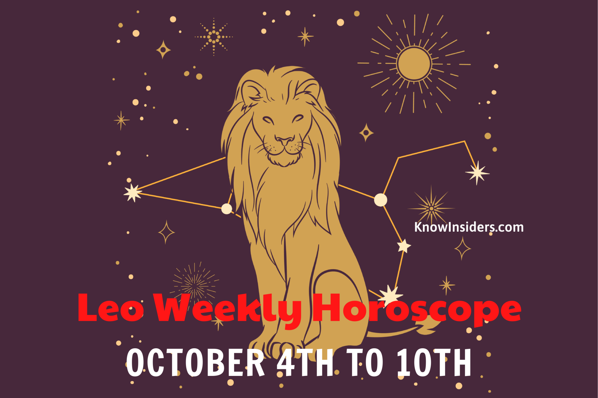 Zodiac 10 october Weekly Horoscope: