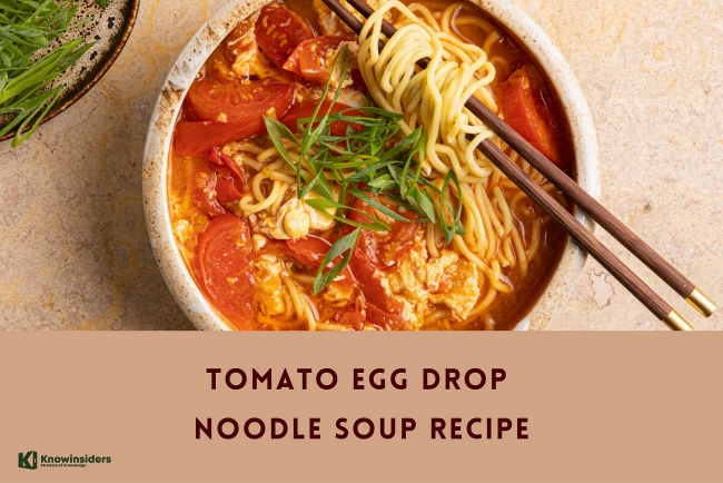 How to Make Tomato and Egg Drop Noodle Soup with Easy Steps