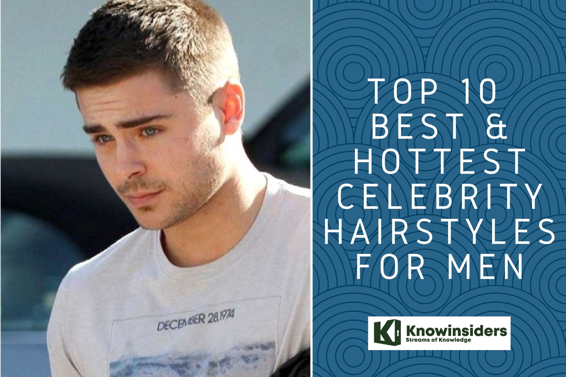 Celebrity hairstyles for men. Photo: KnowInsiders