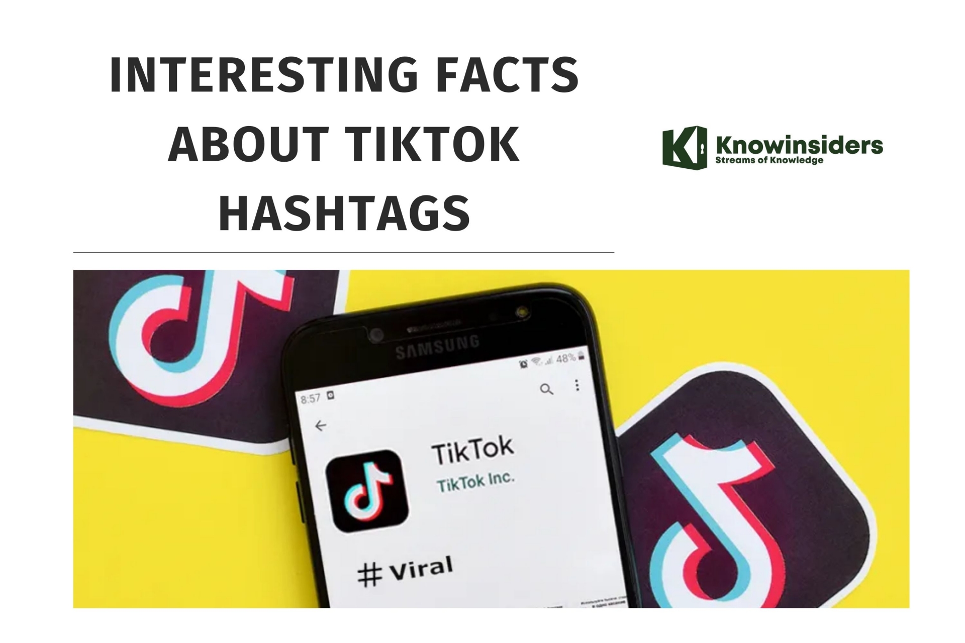 TikTok Hashtags. Photo: KnowInsiders