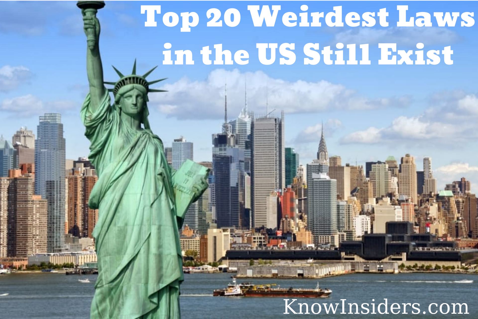 Top 20 Weirdest Laws in the US That Still Exist