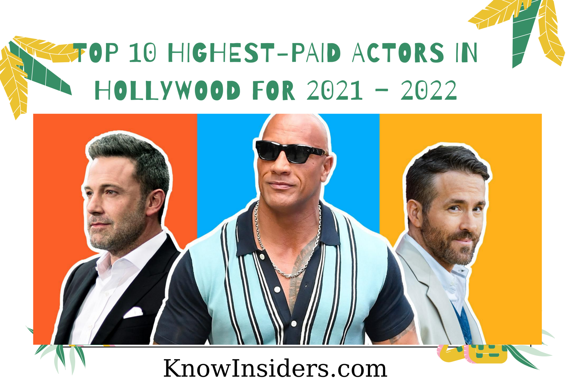Top 10 Highest-Paid Actors in Hollywood for 2021/2022