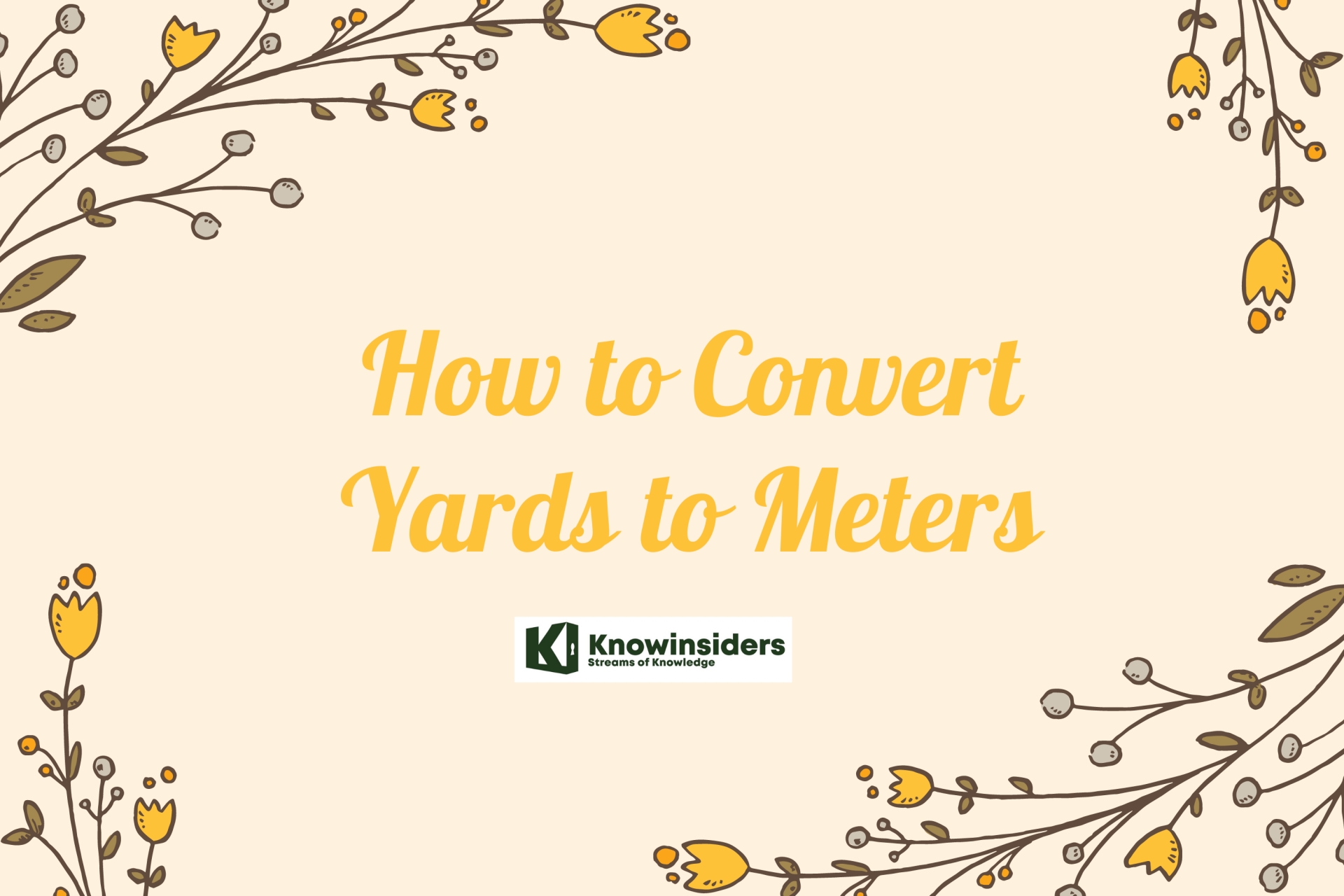 How to Convert Yards to Meters