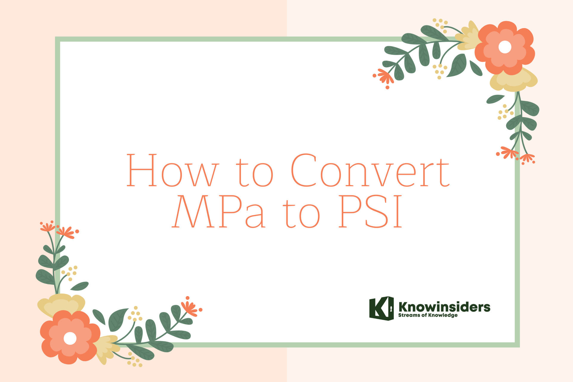 How to Convert MPa to PSI