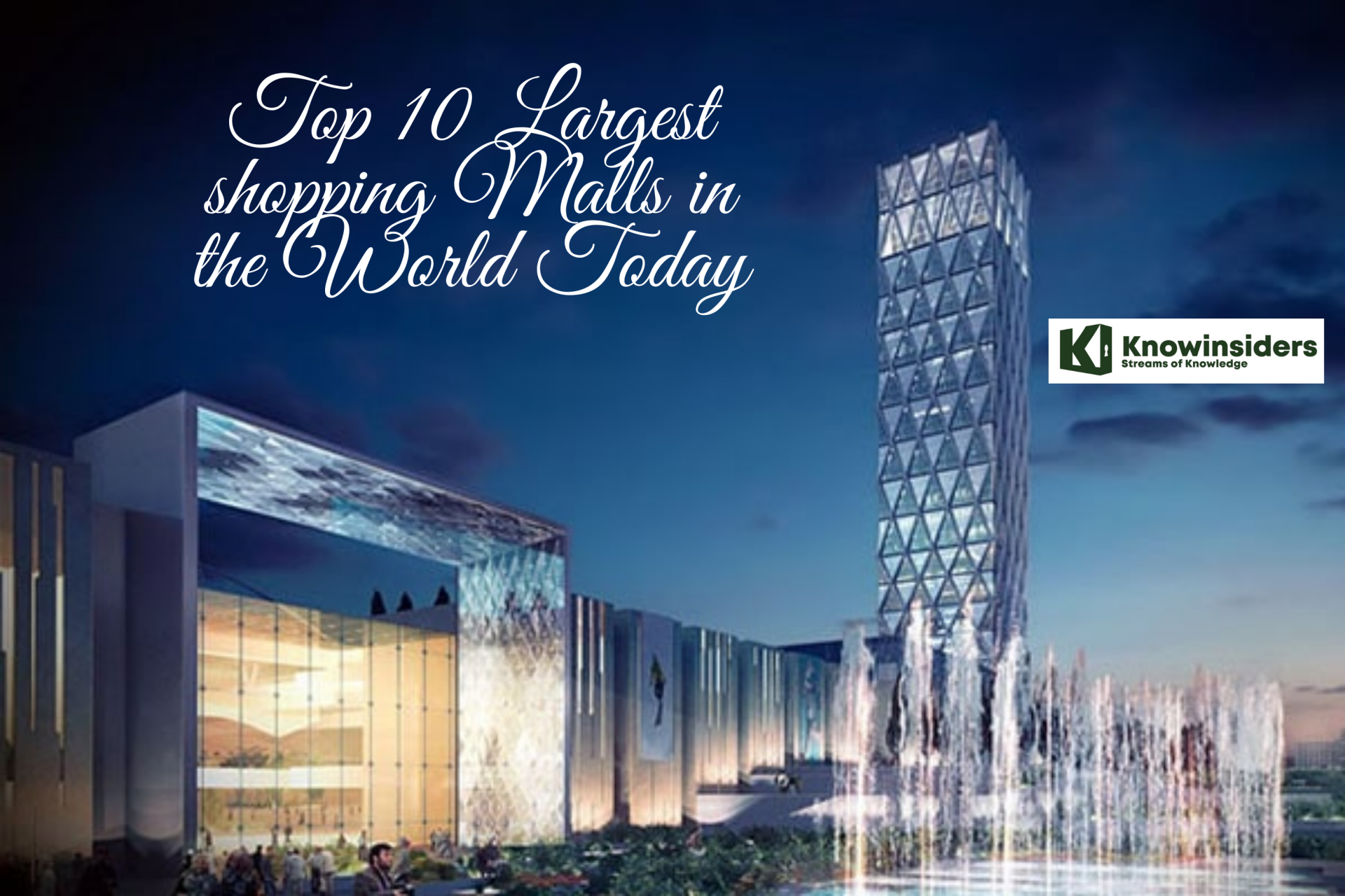 Top 10 Largest And Unique Shopping Malls In The World | KnowInsiders