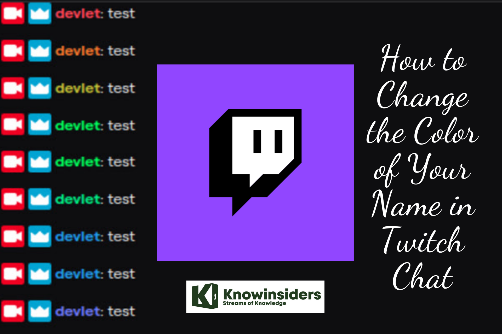 How to Convert the Color of Your Name in Twitch Chat