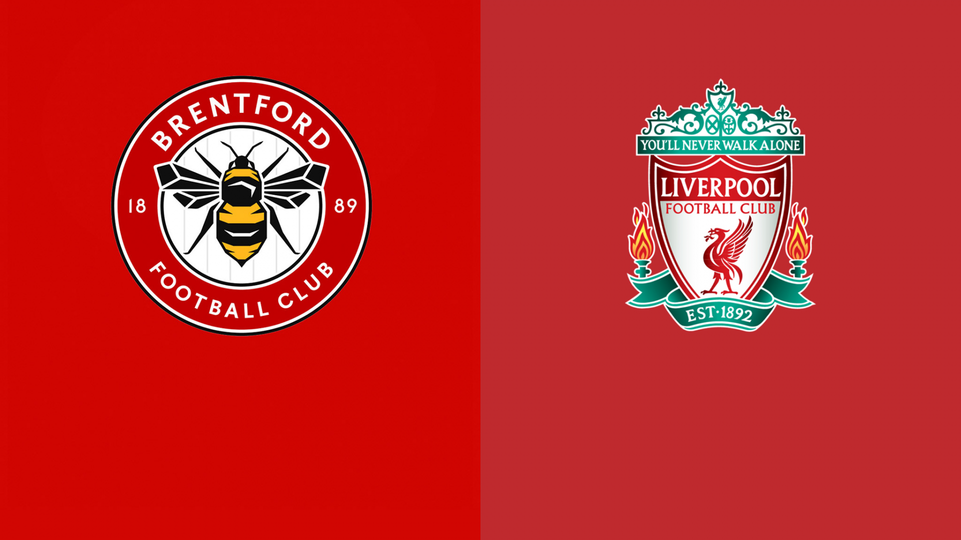 Liverpool vs Brenford. Photo: DAZN