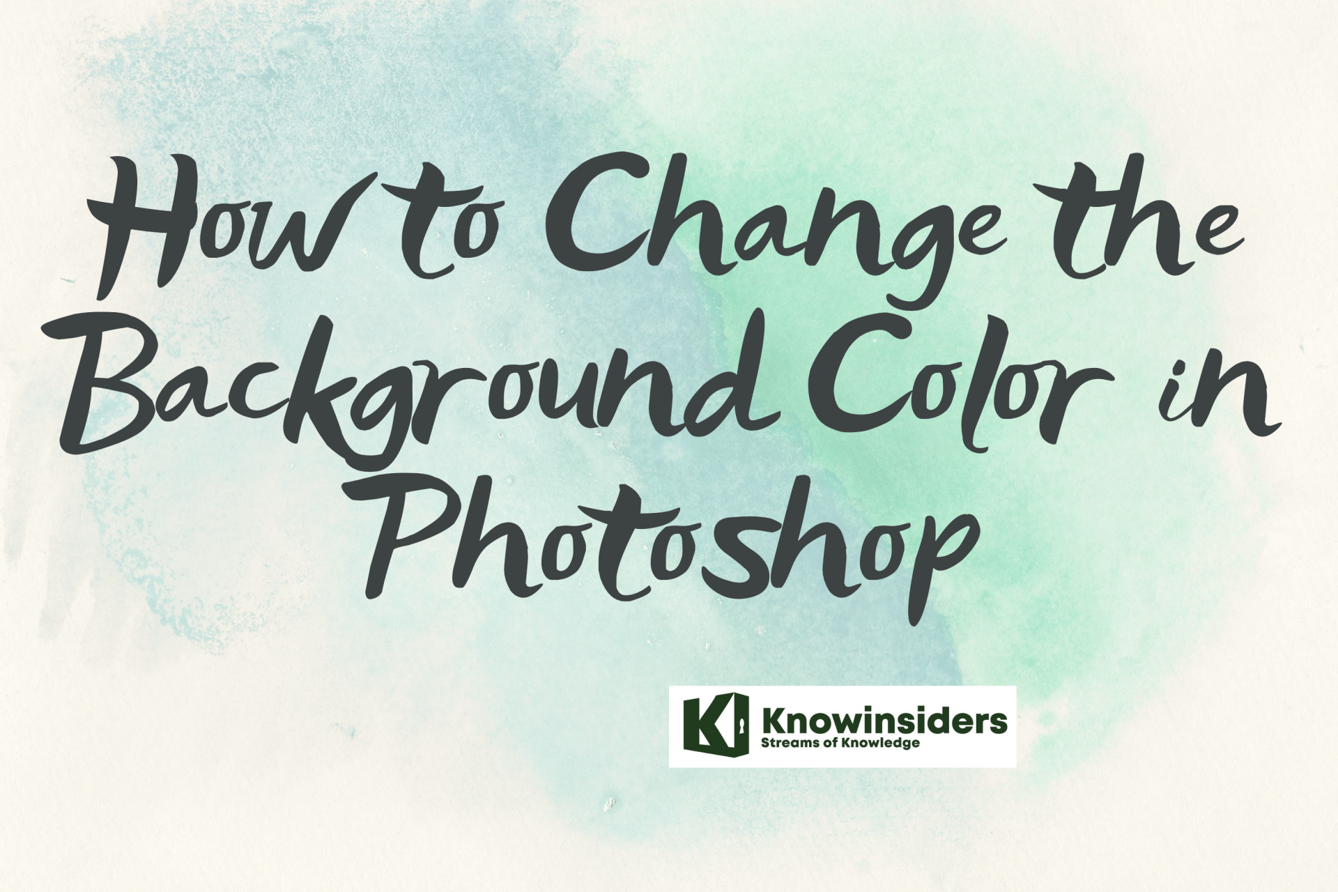 Change the Background Color in Photoshop. Photo:
