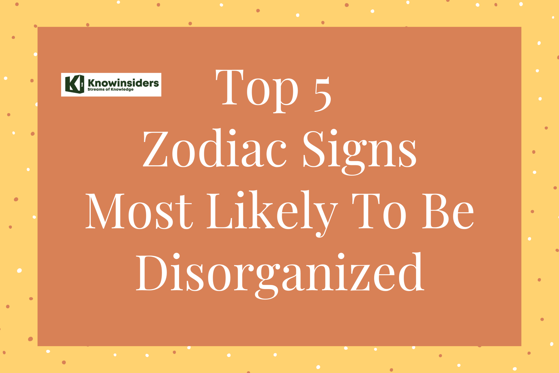 Top 5 Zodiac Signs Most Likely To Be Disorganized