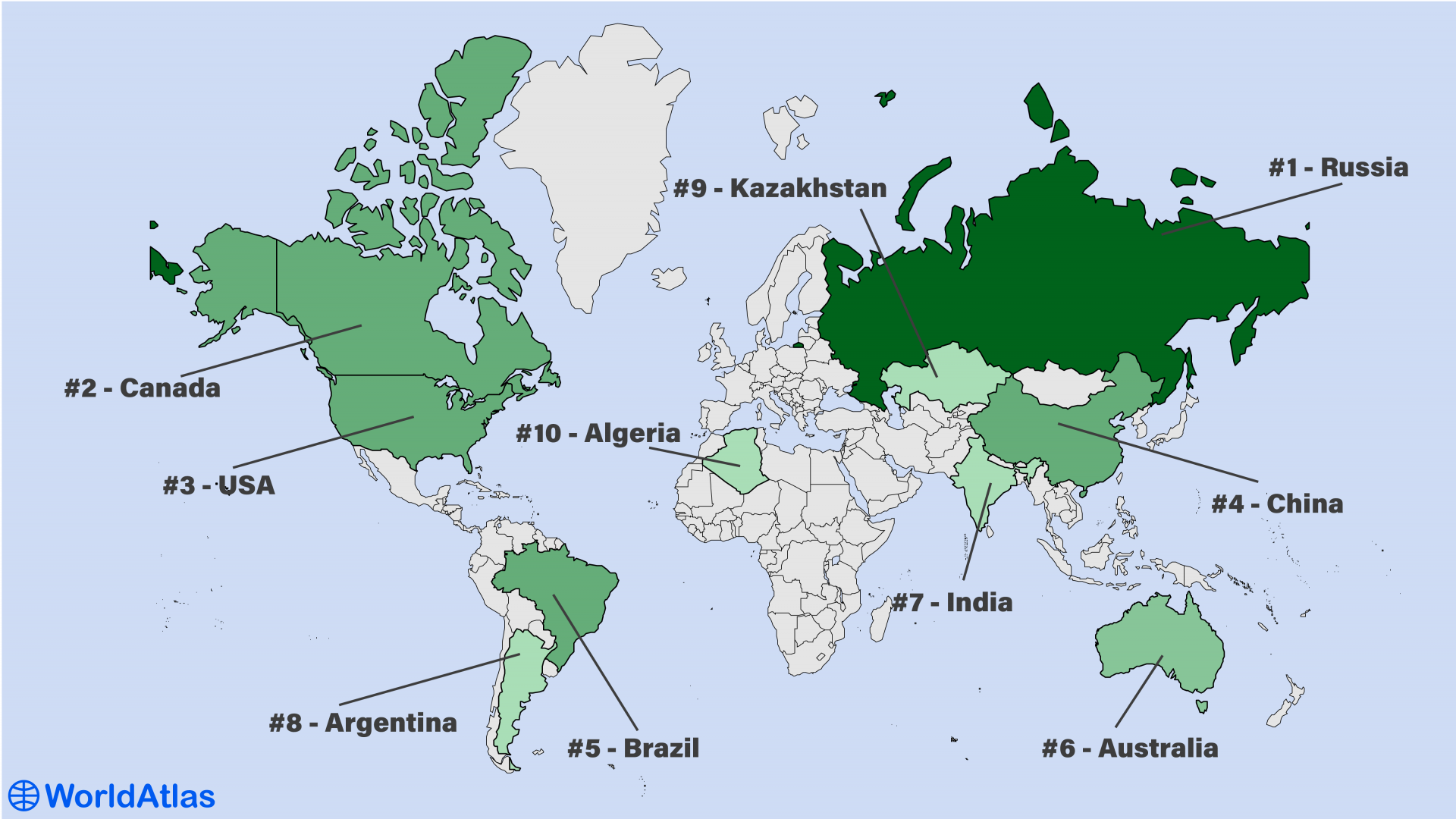 Top 9 Largest Countries In The World By Area KnowInsiders