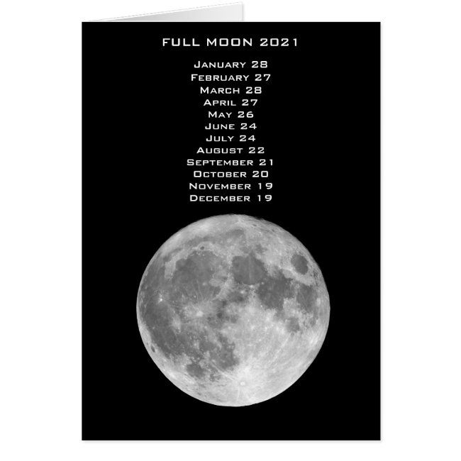 Calendar for Full Moon 2021. Photo: Pinterest