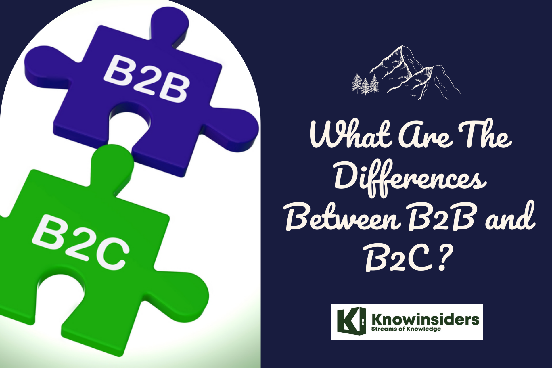 Differences between B2B and B2C. Photo: KnowInsiders
