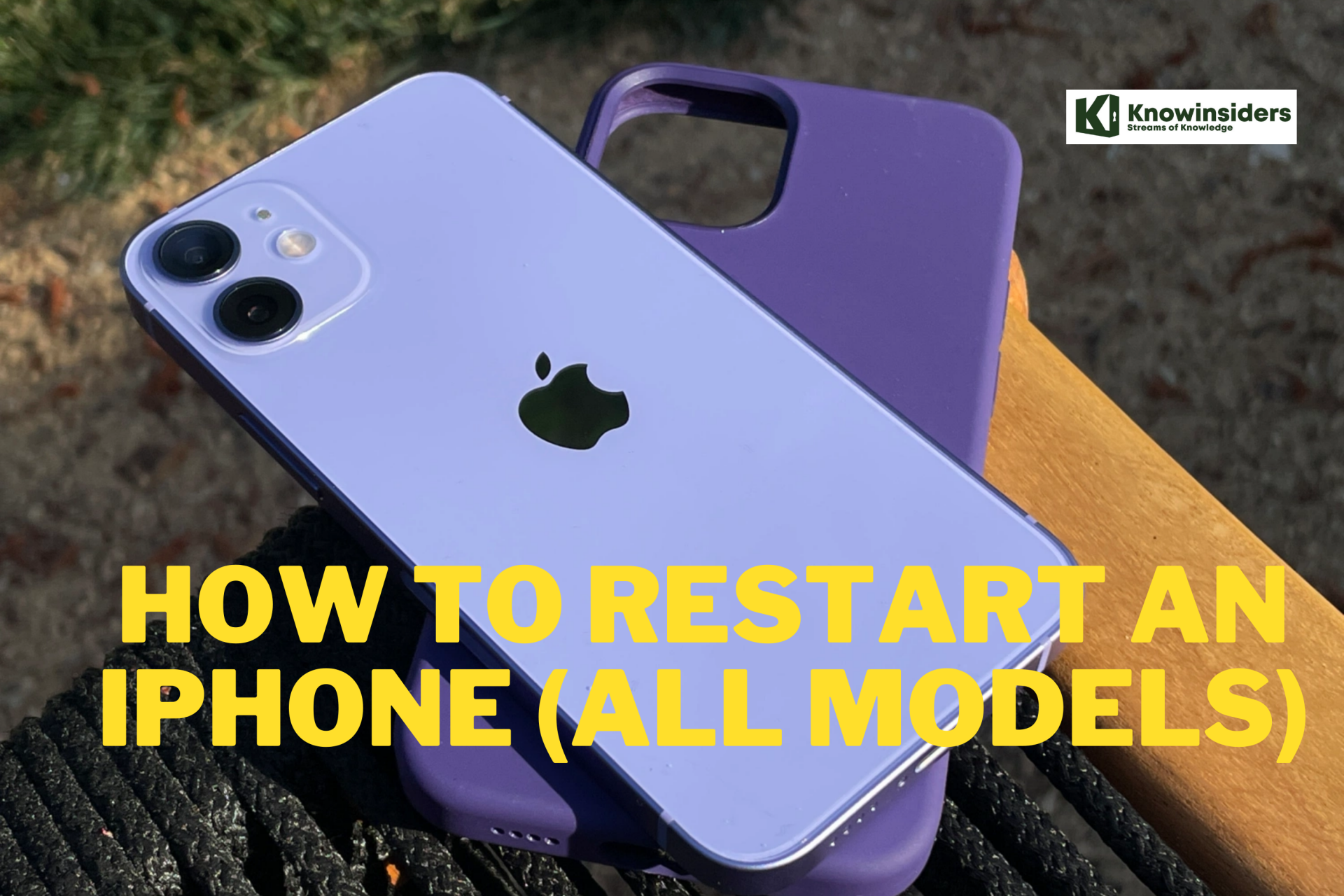 Restart an iPhone. Photo: KnowInsiders