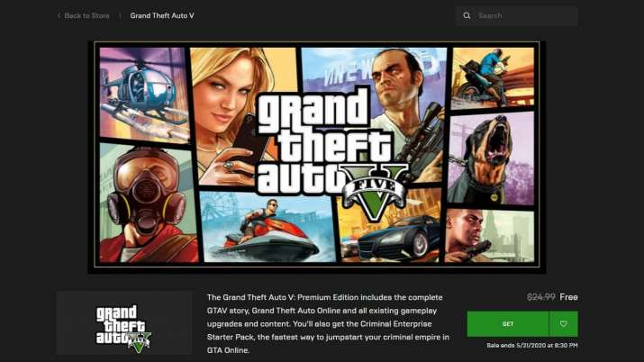 Epic Games Store is offering GTA 5 Premium Edition for free.