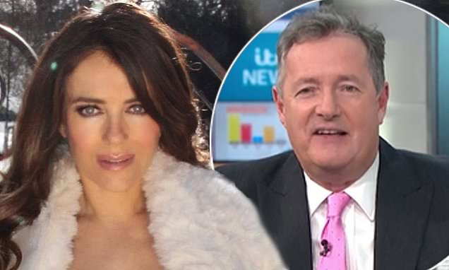 Piers Morgan, prominent broadcaster and journalist slams the photoes of Liz Hurley. 