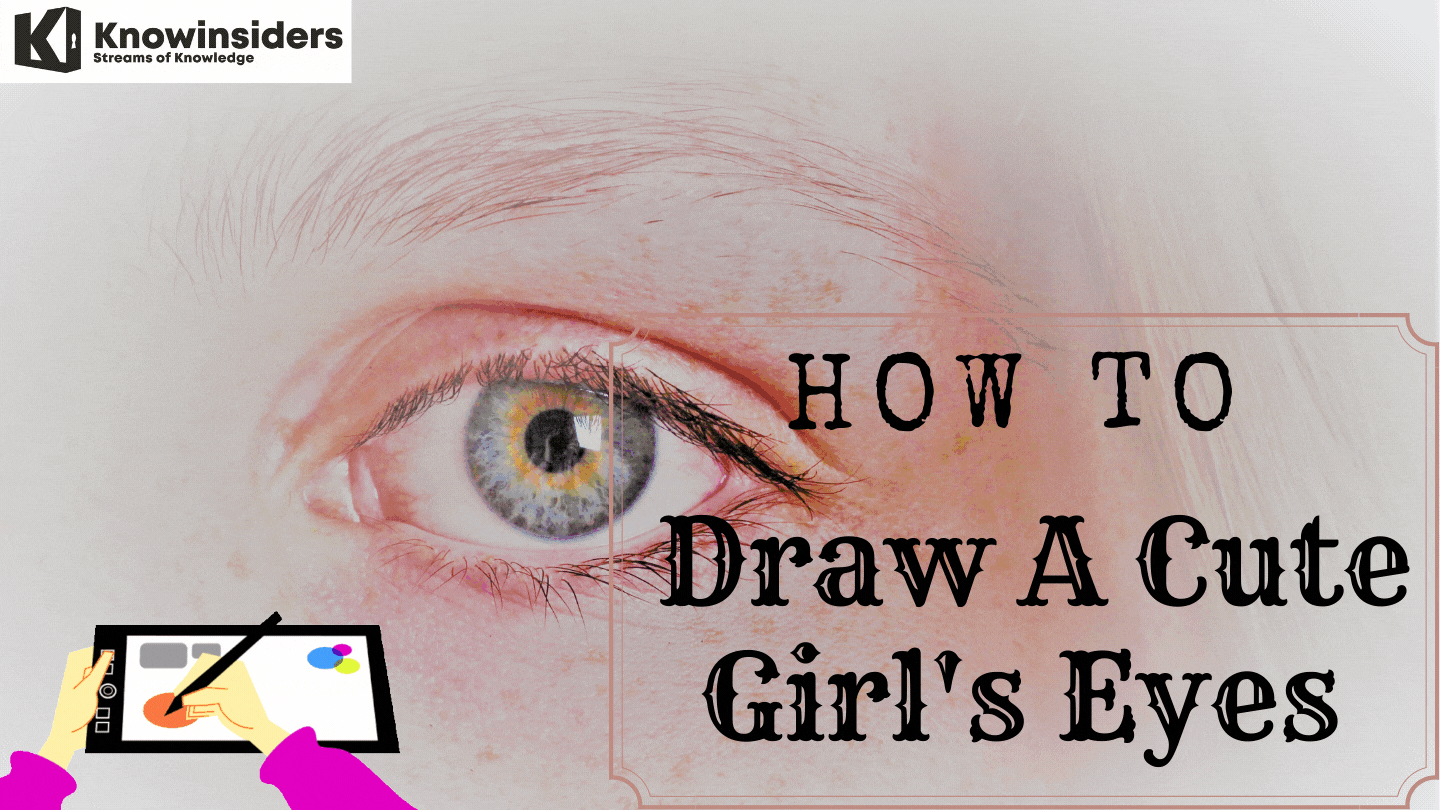 How To Draw A Cute Girl Eyes Step By Step