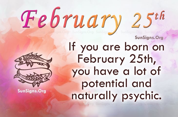 Born Today February 25: Birthday Horoscope - Astrological prediction for Personality, Love and Career