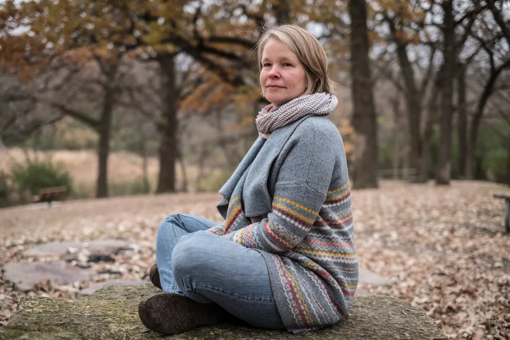Christy Marek is a certified end-of-life doula: she accompanies the dying and their families. Photograph: Nina Robinson/The Guardian