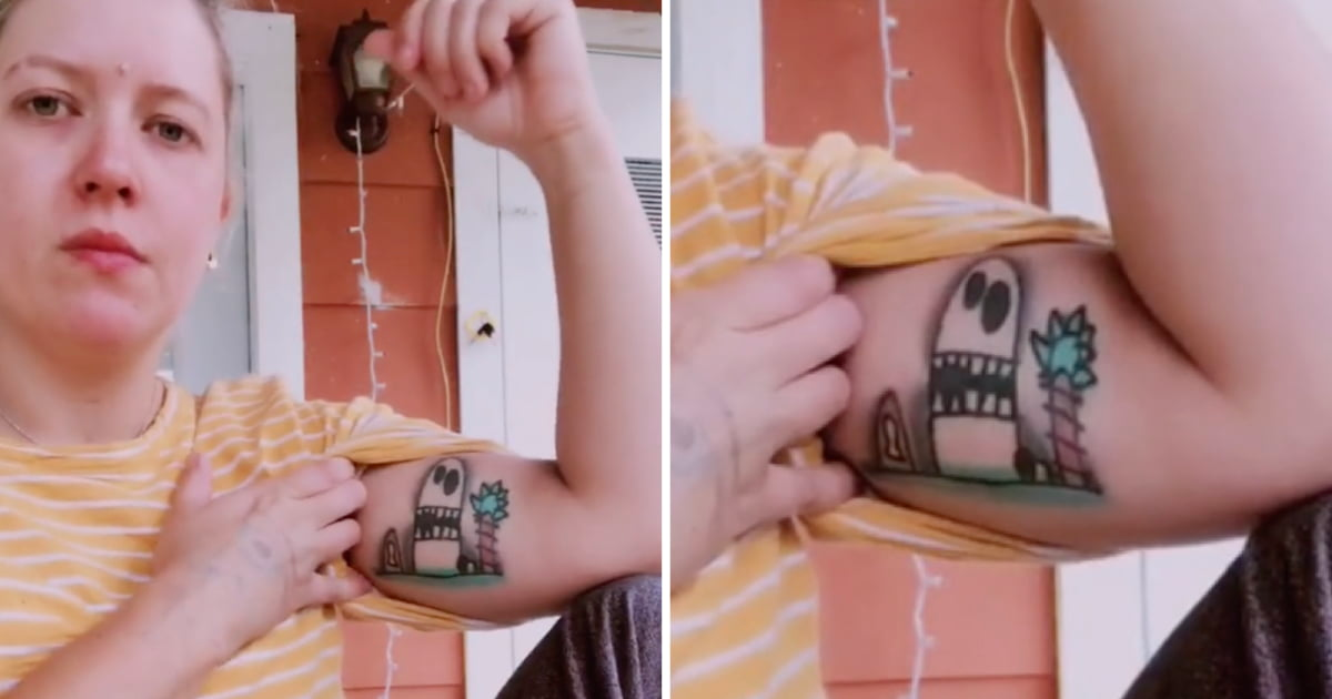 Only in the US: Mum Gets Tattoo Of Her Son’s Drawing, Then Realized It Wasn’t His