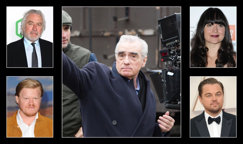 Martin Scorsese and his “Killers of the Flower Moon” cast  Everett Collection
