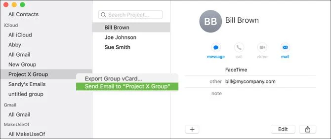 create email groups in mail for mac