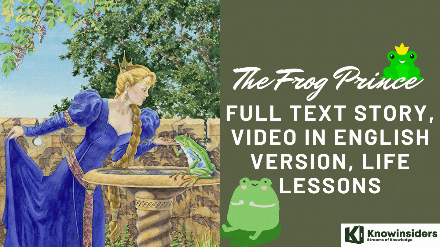 The Frog Prince: Full Text Story, Video in English Version, Life Lessons