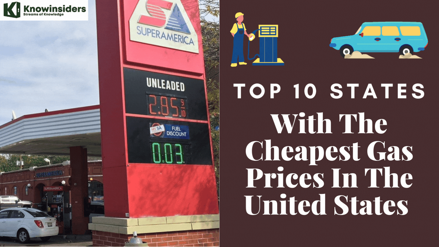 Top 10 States With The Cheapest Gas Prices In The United States 
