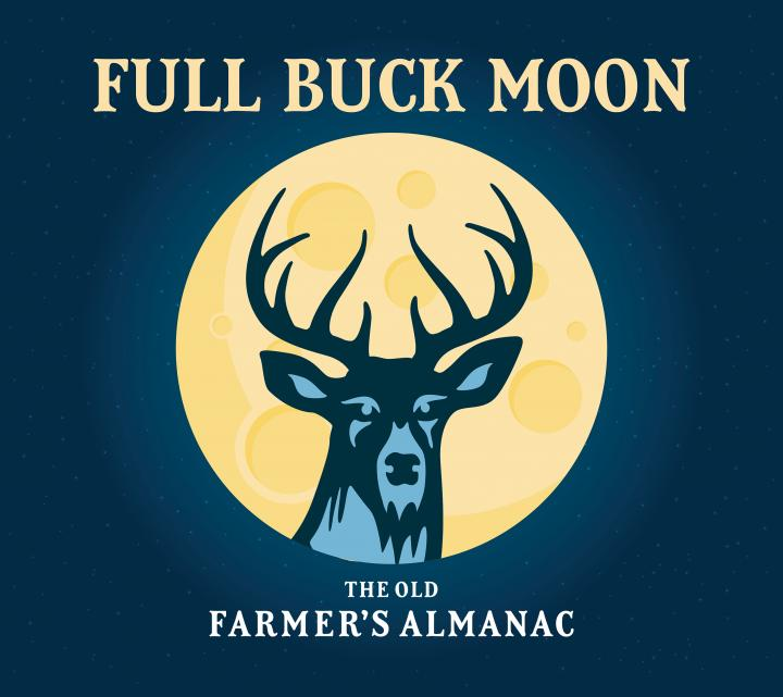 Full Buck Moon. Photo: The Old Farmer's Armanac 