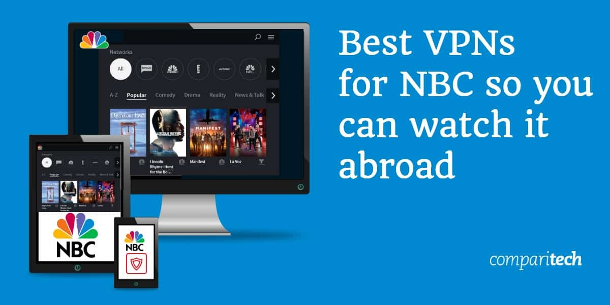 Best VPN to watch NBC in South Africa. Photo: Comparitech 