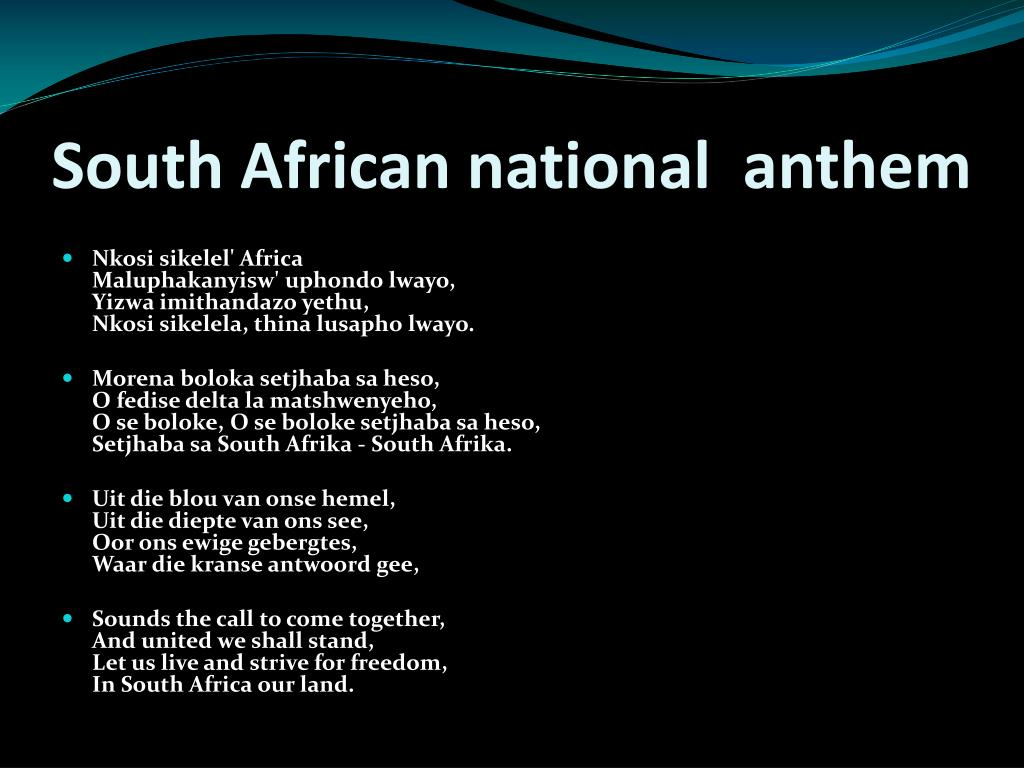 what is the south africas national anthem full lyrics of the call of south africa