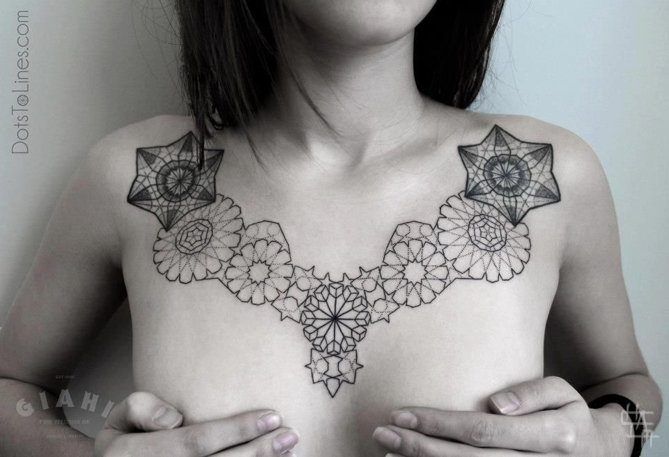 Top 20 Most Beautiful Chest Tattoos For Women and Girls