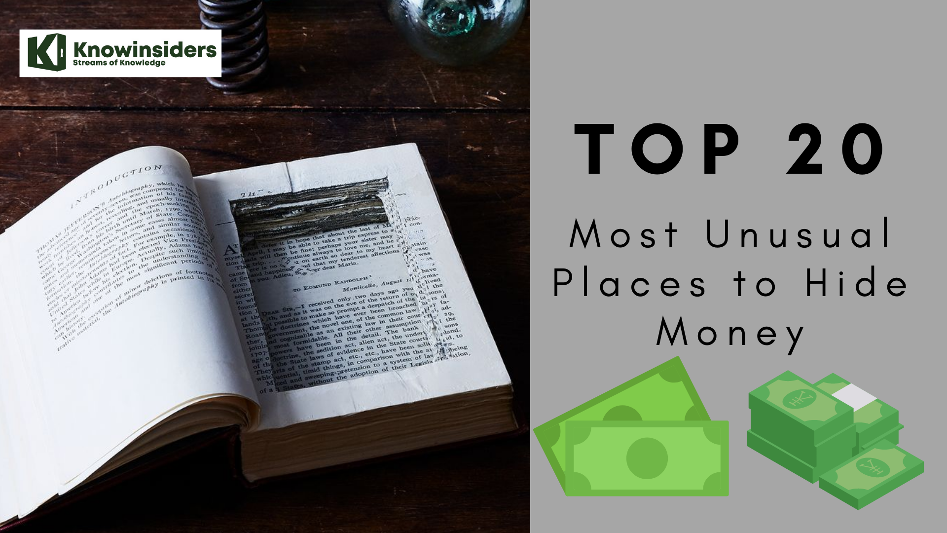20 Best and Unusual Places to Hide Money At Home