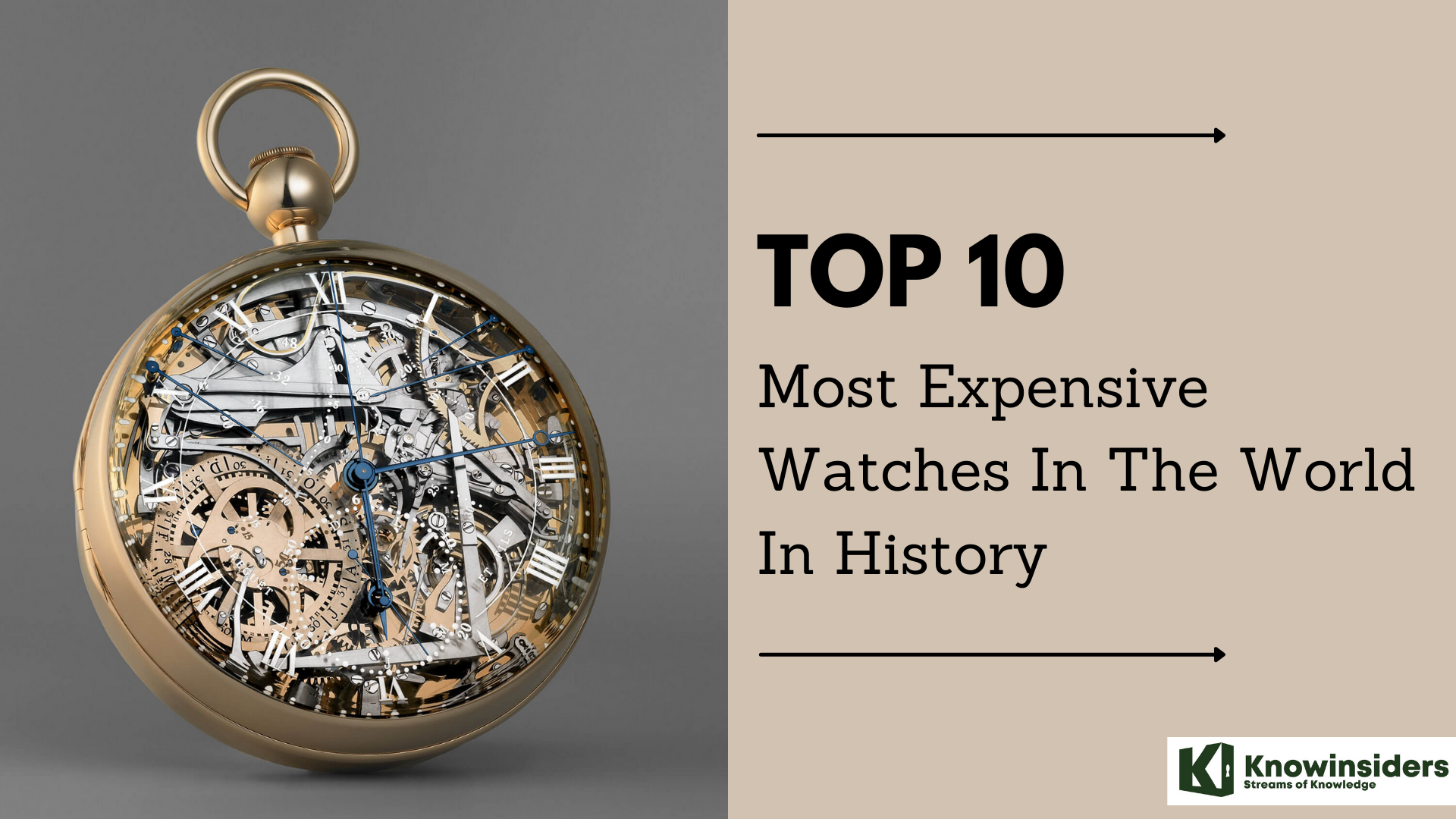Top 10 Most Expensive Watches in the World In History