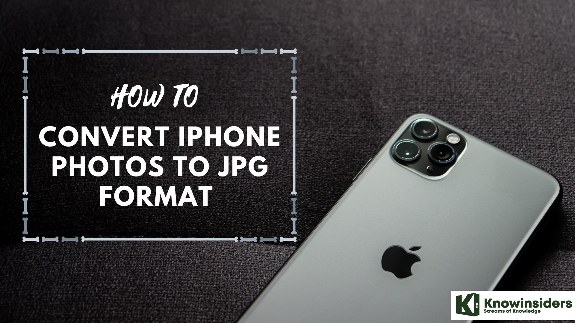 How to convert iPhone photos to JPG format 