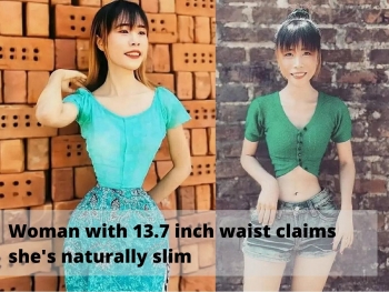 the smallest waist in the world student from myanmar
