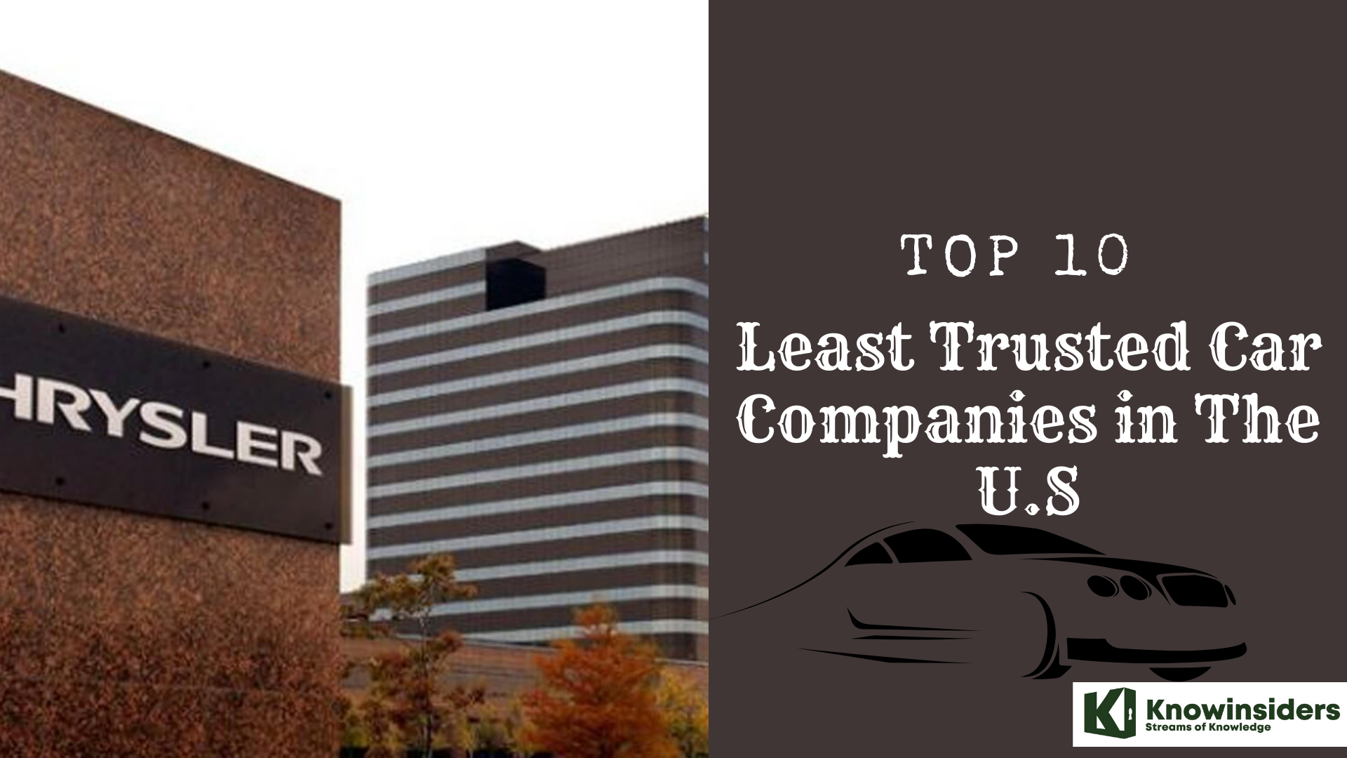 Top 10 least trusted car companies in the US 