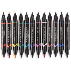 Black prismacolor markers set