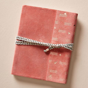 Red bound journal from Anthropologie
